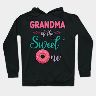 Grandma Of The Sweet One Donut Cake Happy To Me You Nana Hoodie